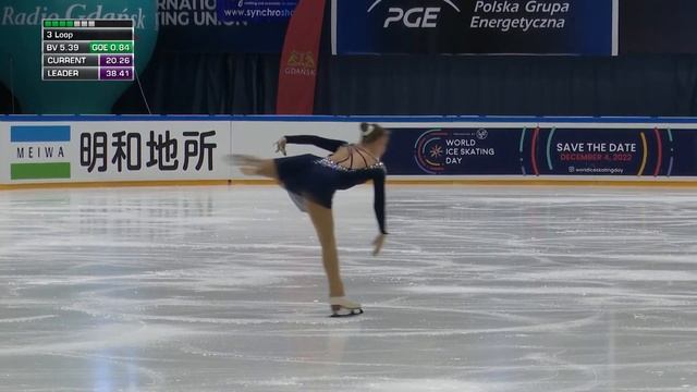 Mariia SENIUK (ISR) | Women Short Program | Gdansk (2) 2022 | #JGPFigure