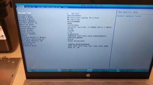 Bios HP Pavilion 15 unlock advanced settings