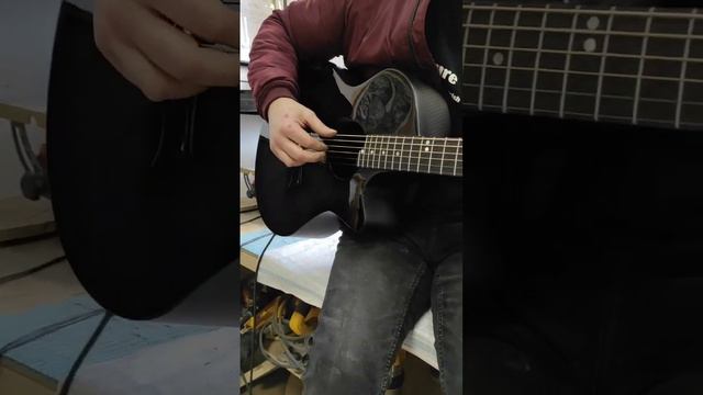 Guitar carbon 100%, production workshop "Sazhen" we are preparing for recording in the studio :) смотреть онлайн