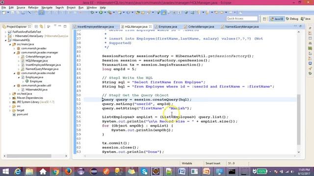 Hibernate Query Language HQL -2 by manishjavadev смотреть онлайн
