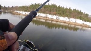 Раки для пассивной щуки. Ловля на спиннинг ранней весной. Видео отчет март 2017 г.