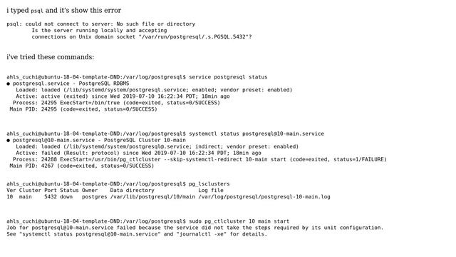 I can not connect to psql смотреть онлайн