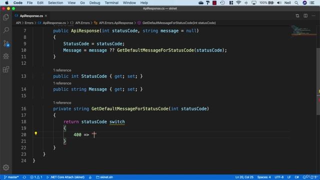 051 Creating a consistent error response from the API смотреть онлайн