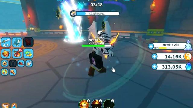 Second boss fight in Weapon Fighting Simulator ROBLOX смотреть онлайн