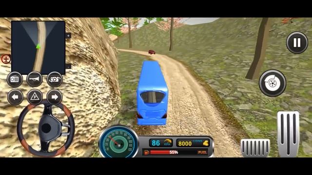 Uphill Offroad Bus Driving Simulator - Unlock New Bus Mountain Bus Game 3D - Android Gameplay смотреть онлайн