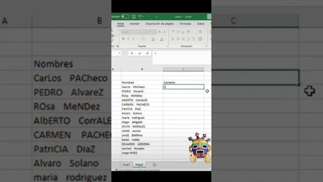 MODIFICAR MAYÚSCULAS Y MINÚSCULAS EN EXCEL смотреть онлайн
