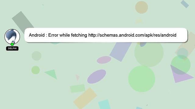 Android : Error while fetching http://schemas.android.com/apk/res/android смотреть онлайн