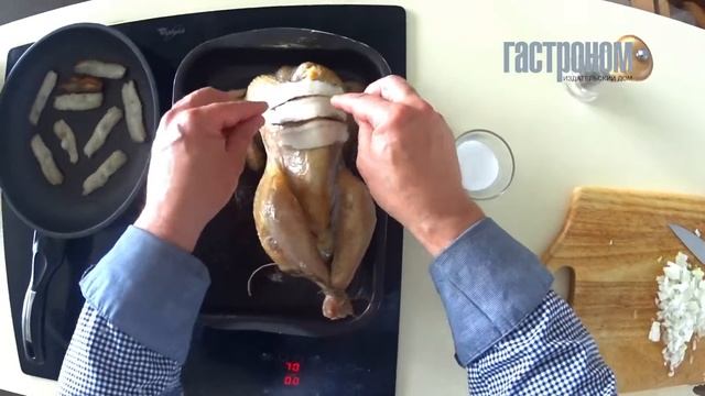 Цесарка с капустой и копченым салом смотреть онлайн