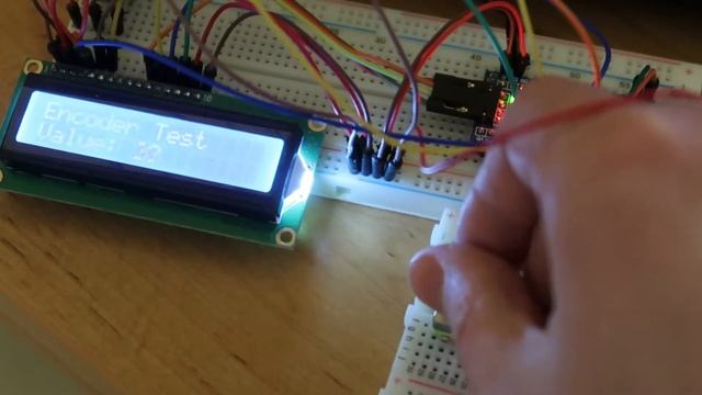 STM32 Interfacing with rotary encoder and LCD1602 HD44780