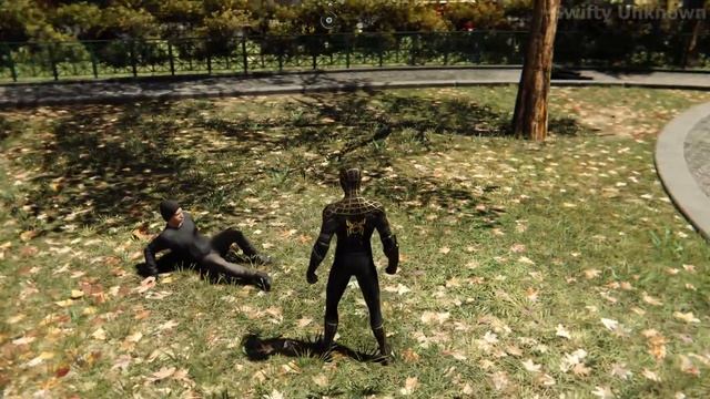 Spider-Man PS5 - Black & Gold Suit - Free Roam Combat - No Way Home Update смотреть онлайн