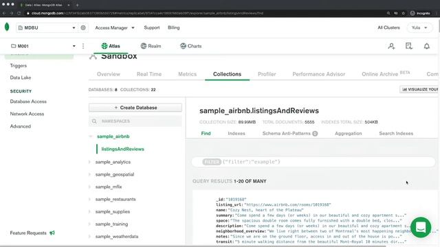 Atlas User Interface Overview | Topic 5 | MongoDB Course Free | Instructor Yulia смотреть онлайн