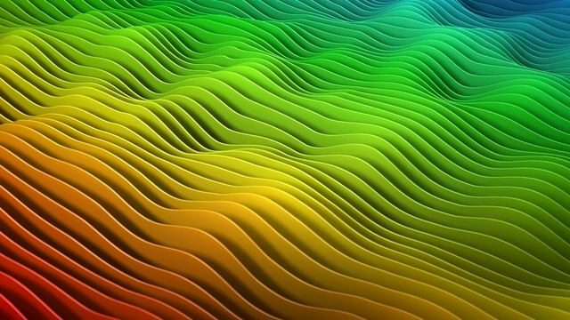 Rainbow Wave Grid • Free Infinite Loop Motion Graphics Background смотреть онлайн