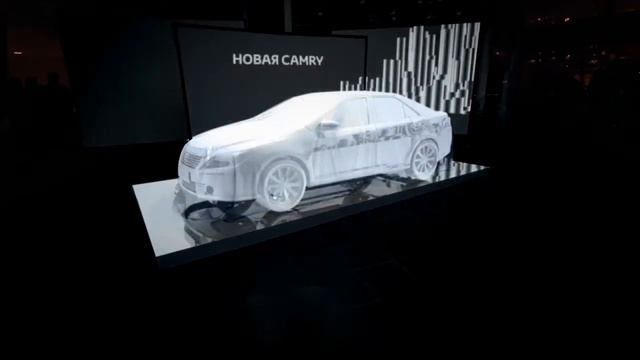 2011. Toyota Camry. 3d анимация маппинг на авто для мероприятия презентации. смотреть онлайн