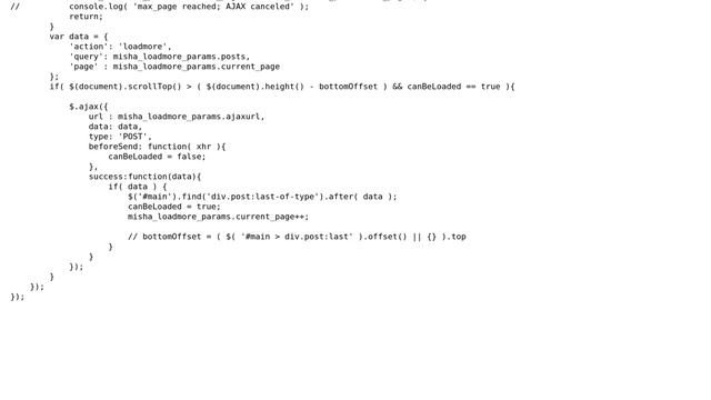Wordpress: AJAX Breaking Offset Argument In WP Query смотреть онлайн