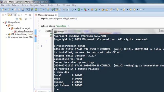 Connect to MongoDB Database in Java смотреть онлайн