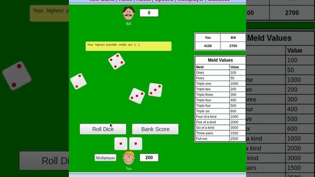 Farkle Game Play + Rules explained (and some lucky throws) смотреть онлайн