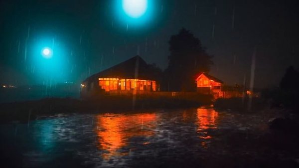 ? Rain sounds for sleeping no ads | Goodbye stress fall asleep thunderstorm ambiance at night