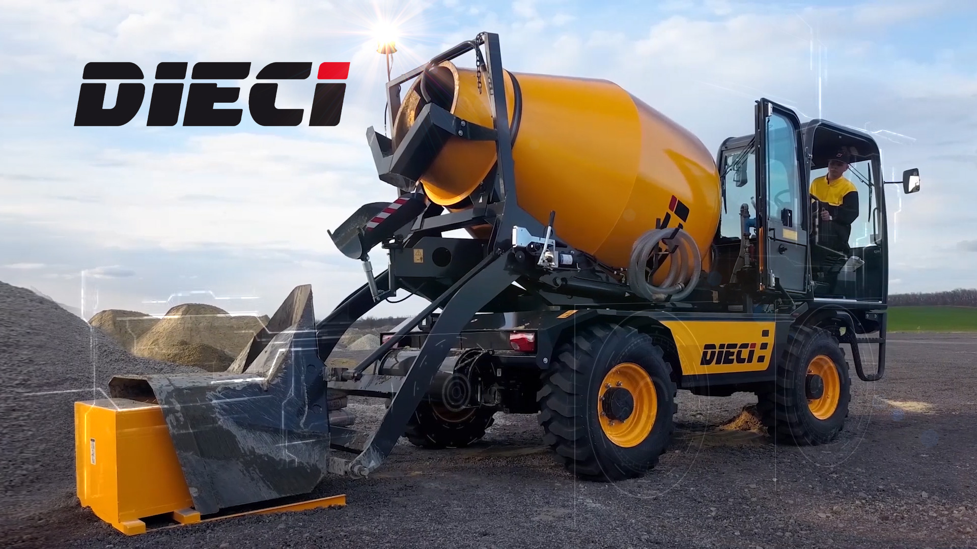 Самоходные бетоносмесители с самозагрузкой DIECI | Рекламный ролик от STAFF VISION смотреть онлайн