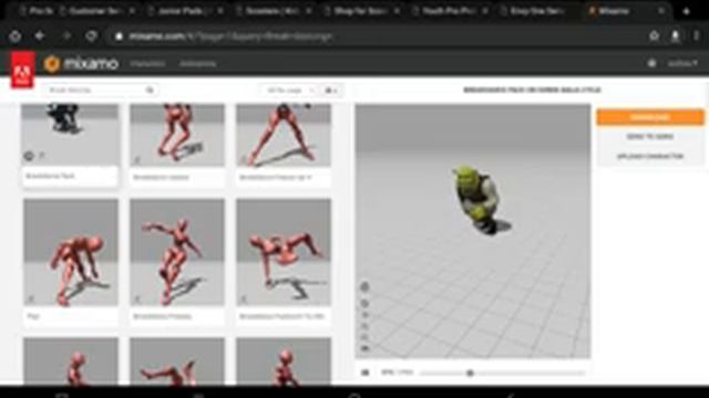 Shrek Break Dancing made with Mixamo смотреть онлайн