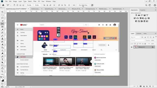 Slice & Slice Select Tool : #10 Photoshop Complete Course смотреть онлайн
