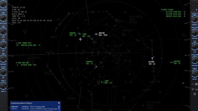 ATCPro Sim Gameplay- ABQ Rwy 03 Active - Air Traffic Control Simulator смотреть онлайн