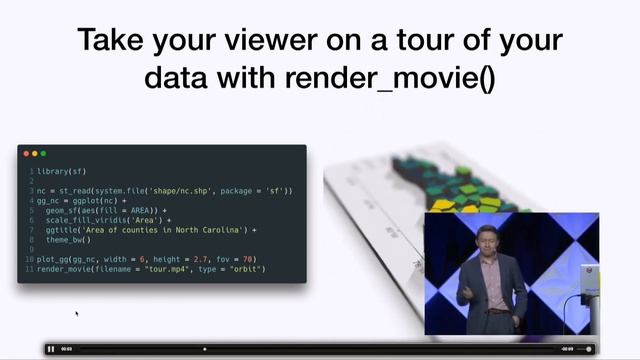 Dr. Tyler Morgan-Wall | 3D Ggplots With Rayshader | RStudio (2020)