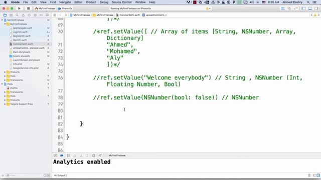 firebase v3 0 for iOS بالعربي - Part 8 - Database 2 - Data Types смотреть онлайн