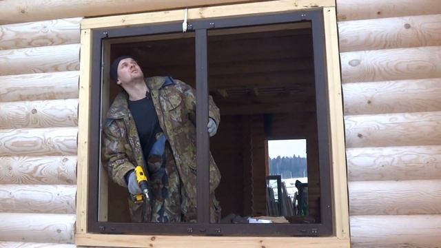Монтаж окна в окосячку с четвертью. Установка в чистовую окосячку. смотреть онлайн
