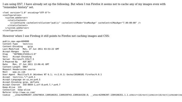 Webmasters: Why doesn't Firefox cache my images and CSS? (3 Solutions!!) смотреть онлайн