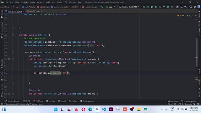 Admob Ads ON And OFF use Firebase Realtime Database 2022 смотреть онлайн