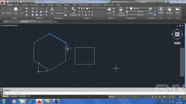 คำสั่งพื้นฐาน Autocad 2016:Explode смотреть онлайн