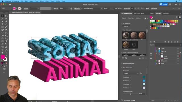NEW: New 3D and Materials in Illustrator смотреть онлайн
