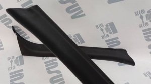 Накладки стоек ветрового стекла Шевроле Нива черные