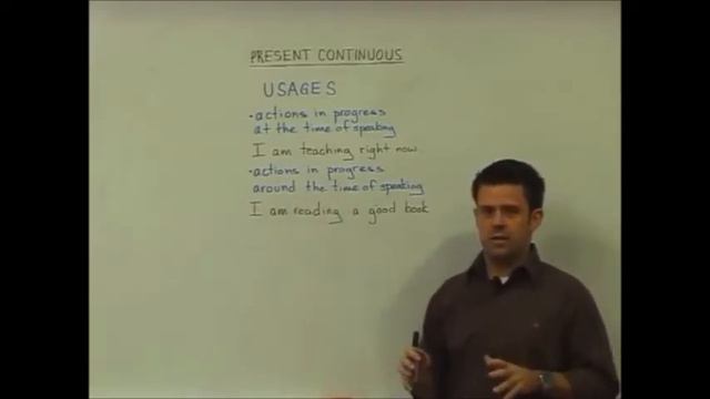 English Grammar - Present Continuous - Usage смотреть онлайн