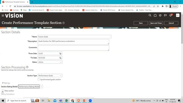 Oracle HCM Goal Performance Template Sections | Oracle HCM Performance Goal Setting Template | BISP смотреть онлайн