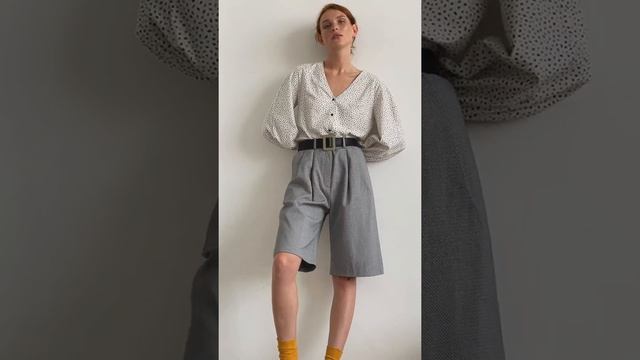 Брюки-бермуды из мягкого испанского хлопка PINCH смотреть онлайн