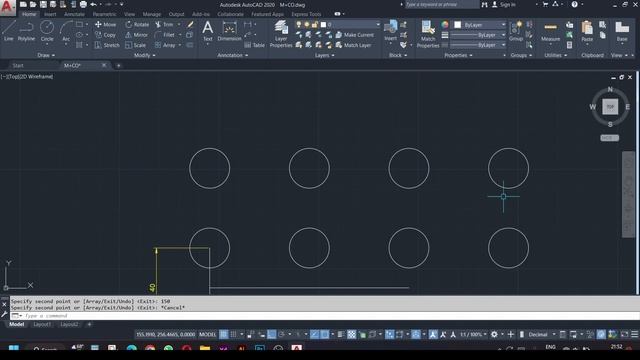 AutoCAD Tutorial - COPY (Modify command) | in hindi | autocad 2022 | Autocad 2023 смотреть онлайн