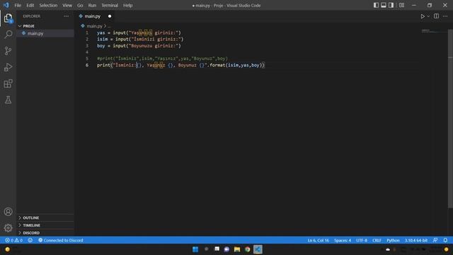Python Dersleri 3 input() fonksiyonu ve format() metodu смотреть онлайн