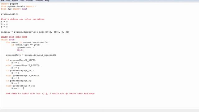 PYGAME Change background color with user input - Python game development смотреть онлайн