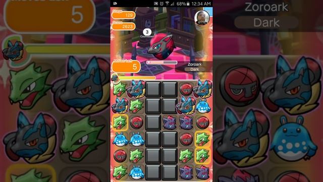 Pokémon Shuffle Mobile Stage 129 Zoroark смотреть онлайн