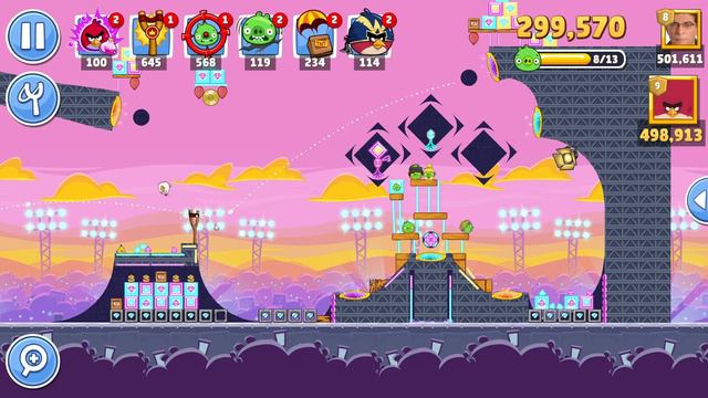 Angry Birds Friends Level 4 Tournament 1343 three stars NO POWER-UP walkthrough 2024-01-15 смотреть онлайн