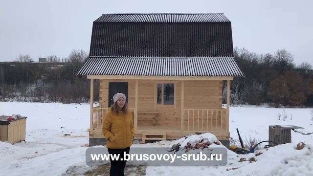 Дом из бруса, Белгородская область с. Крутой Лог (от brusovoy-srub.ru) смотреть онлайн