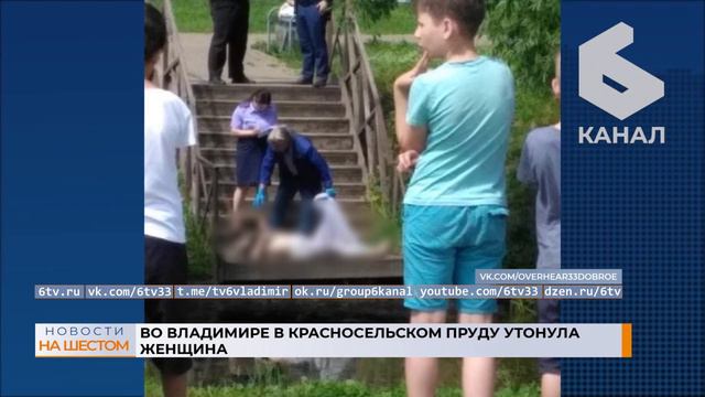 Во Владимире в Красносельском пруду утонула женщина смотреть онлайн