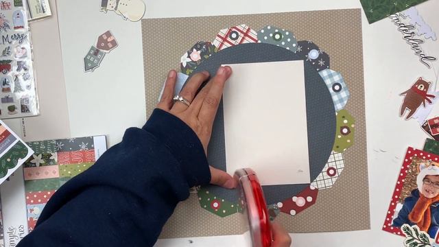 WINTER BOY SCRAPBOOK LAYOUT - Simple Stories Winter Cottage смотреть онлайн