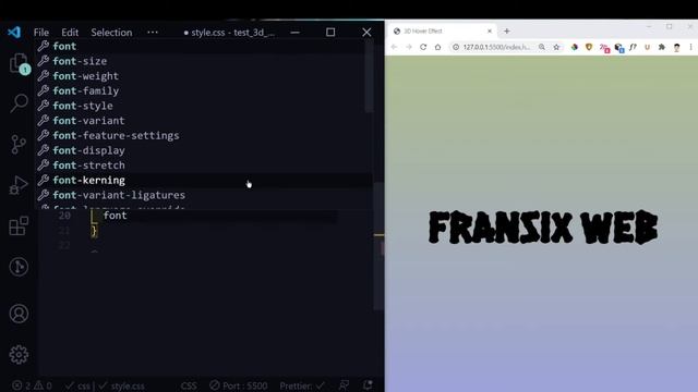 CSS 3D Text Effect | Pure CSS Tutorial смотреть онлайн