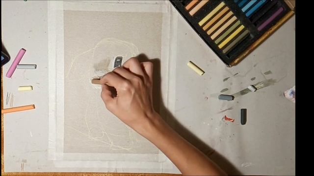 Кролик сухой пастелью./Rabbit pastel soft. смотреть онлайн