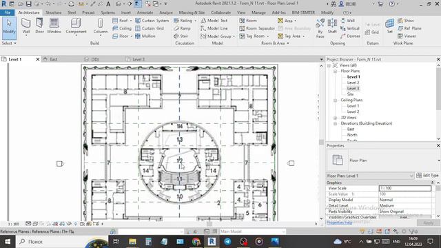 Facade Panels in Revit. The Hemispherical Dome of the Roof. Dachang National Palace/ ENG SUB смотреть онлайн