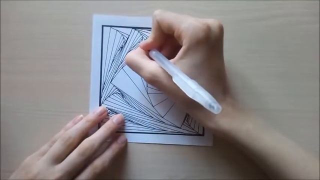 Как нарисовать зентангл/ Zentangle Paradox