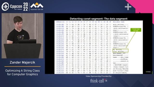 Optimizing A String Class for Computer Graphics in Cpp - Zander Majercik, Morgan McGuire CppCon 2 смотреть онлайн