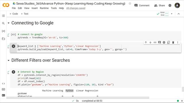 Day 137 How to track Google Trends Using Python Pytrends смотреть онлайн